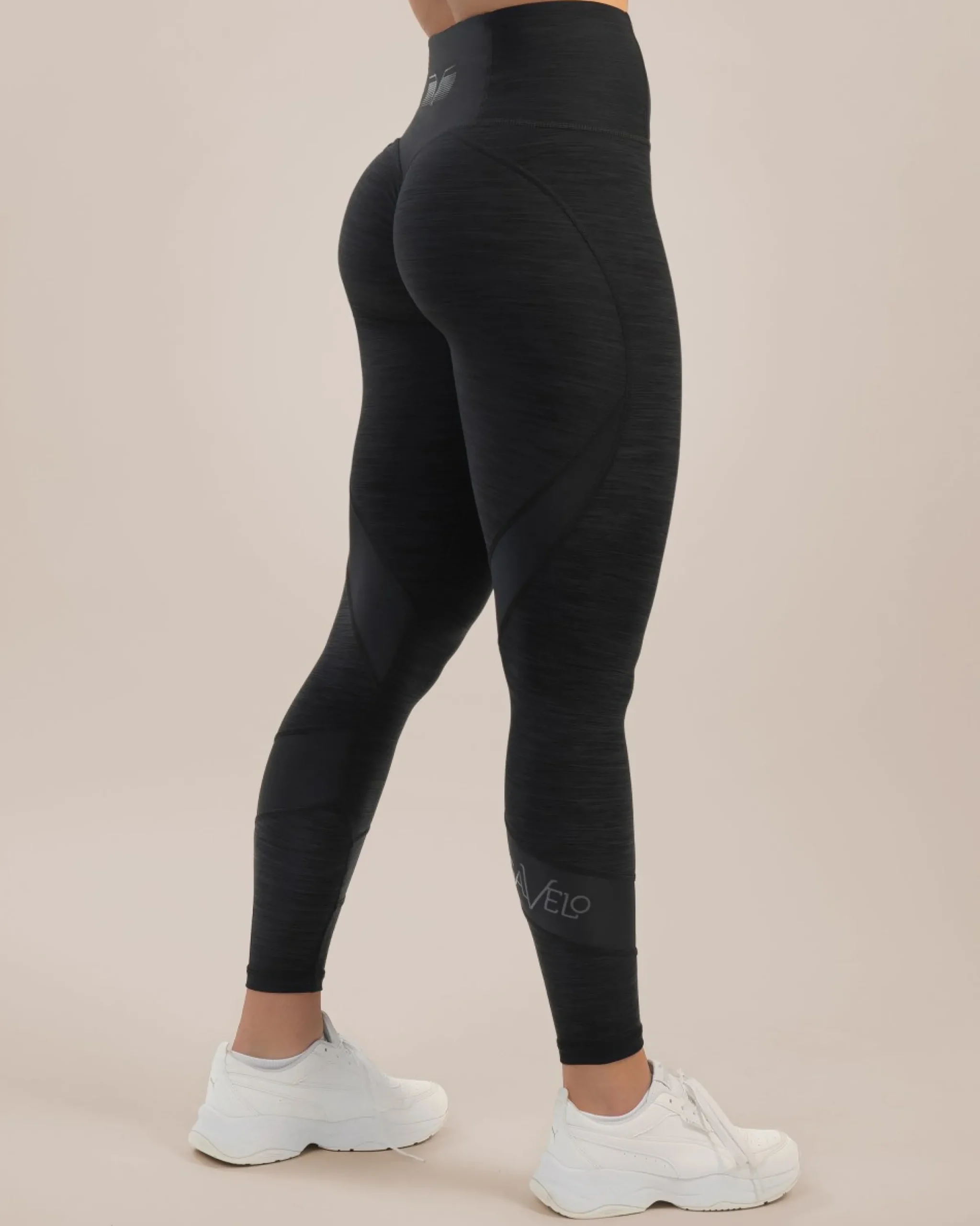 Dam Gavelo Black & Black Swirl Tights