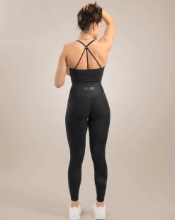Dam Gavelo Black & Black Swirl Tights