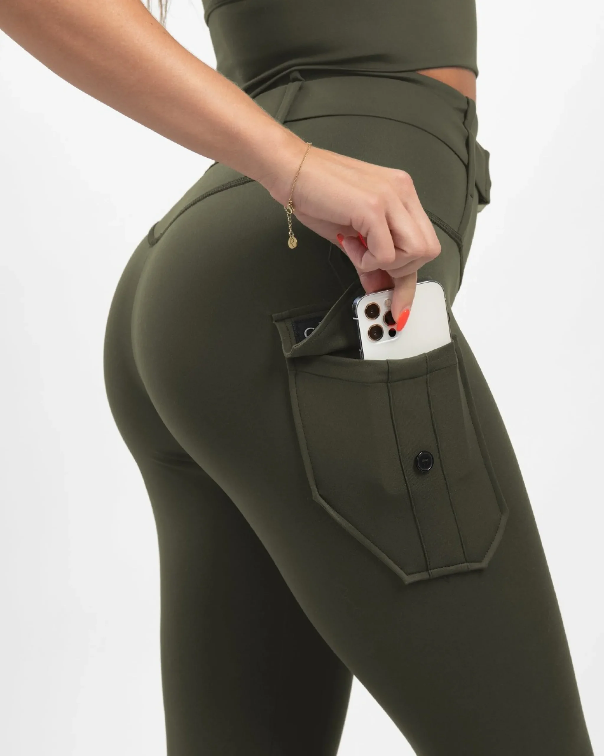 Dam Gavelo Cargo Leggings Military Green