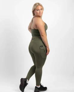 Dam Gavelo Cargo Leggings Military Green