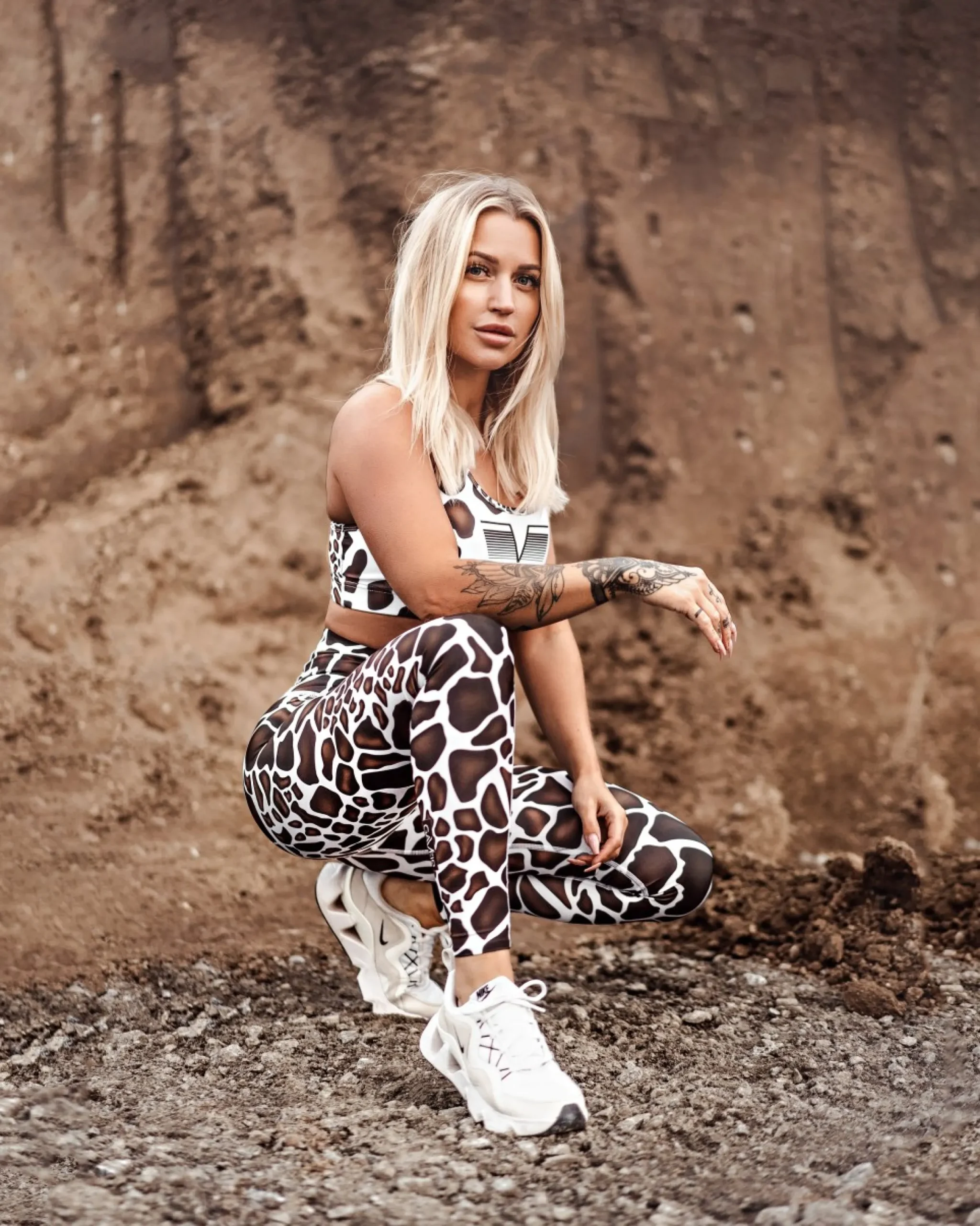Dam Gavelo Giraffe Kompressionstights