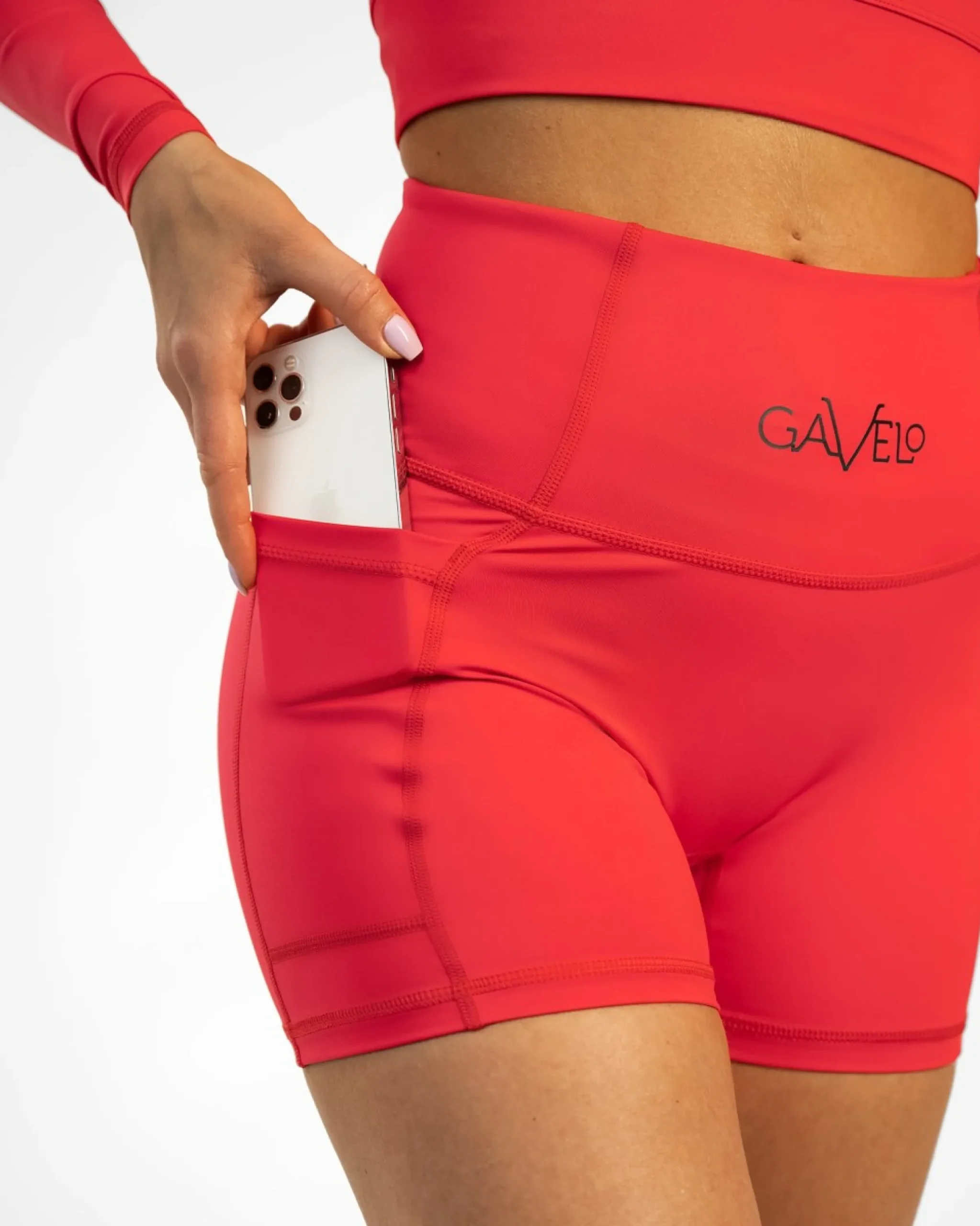 Dam Gavelo Pocket Shorts Radical Red