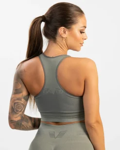 Dam Gavelo Pulse Nude Olive Grey Seamless Top