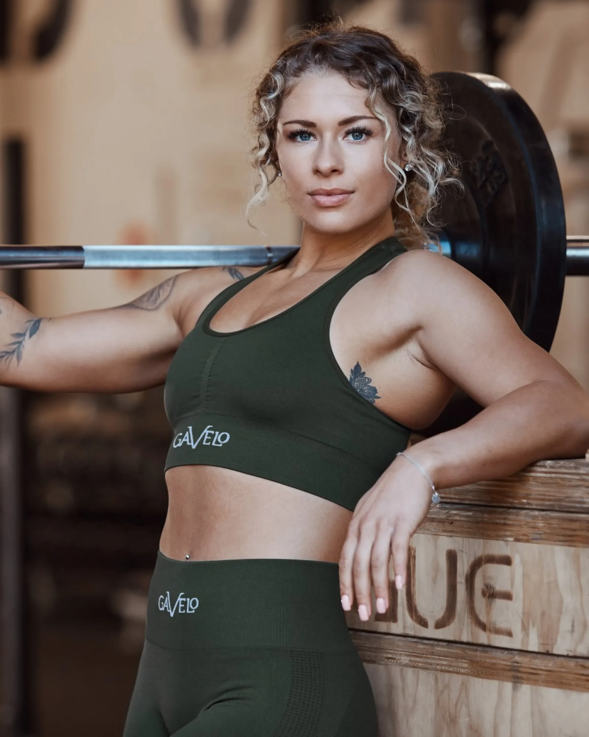 Dam Gavelo Seamless Booster Forest Green Sport-Bh