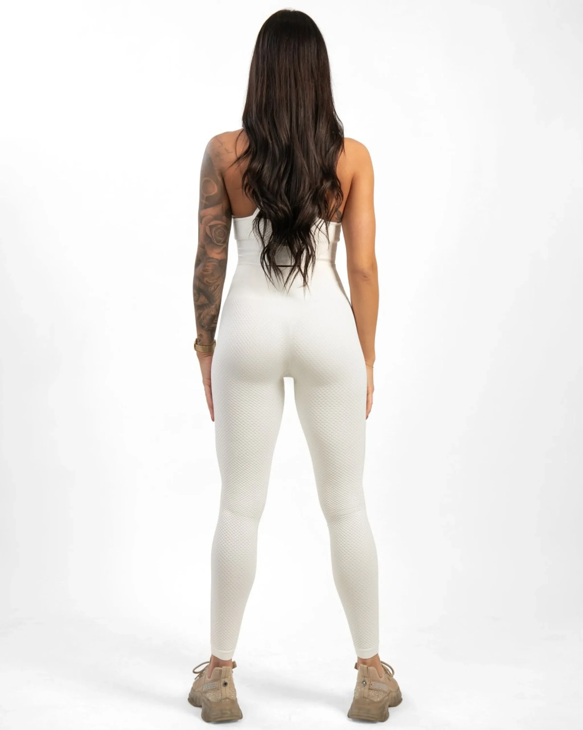 Dam Gavelo Seamless Honeycomb California White Tights