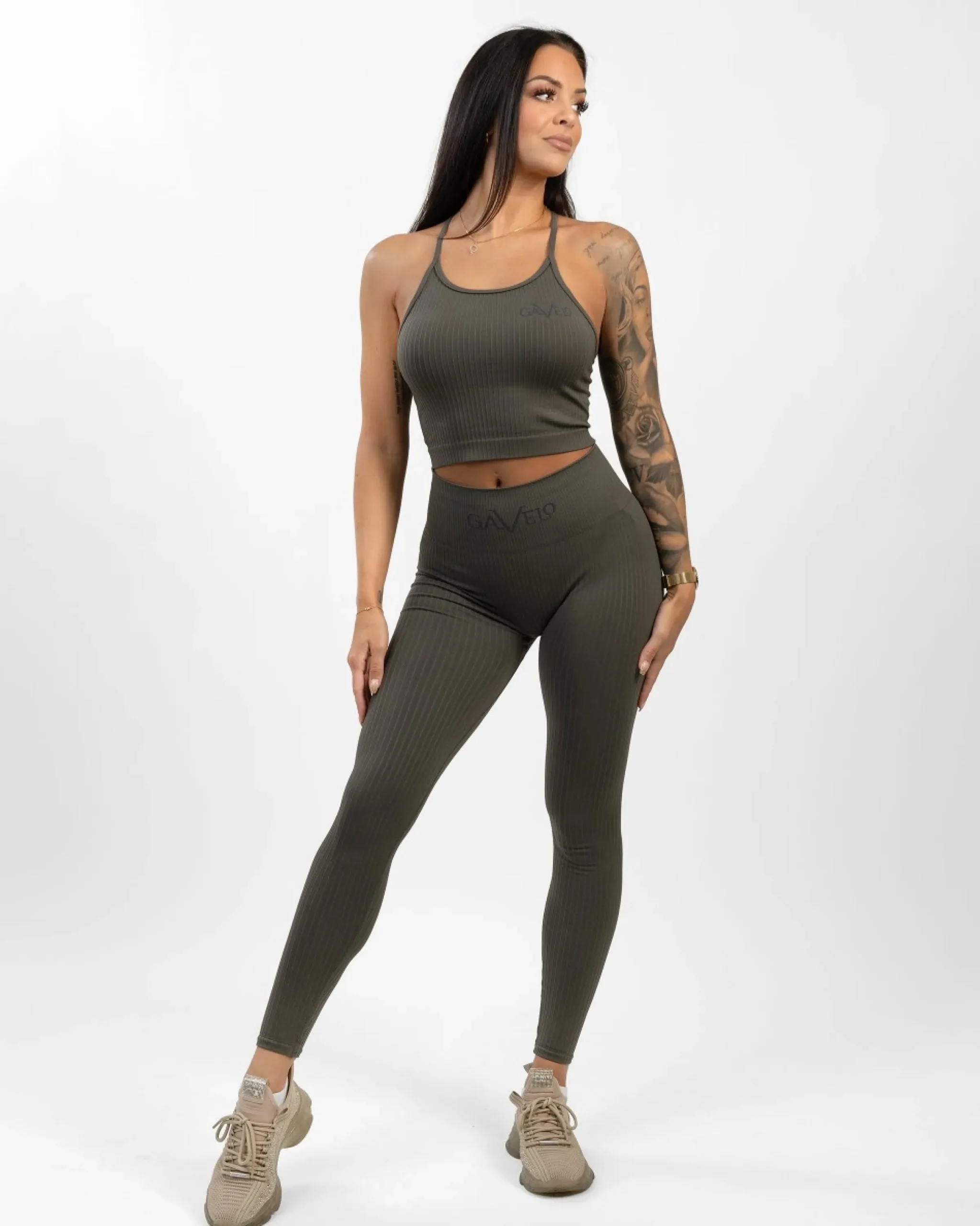 Dam Gavelo Seamless Ribbed Bungee Cord Linne