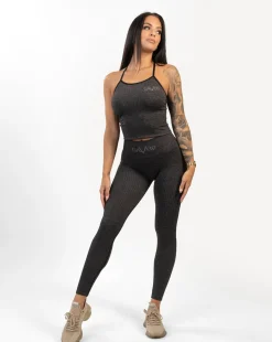 Dam Gavelo Seamless Ribbed Plum Melange Tights