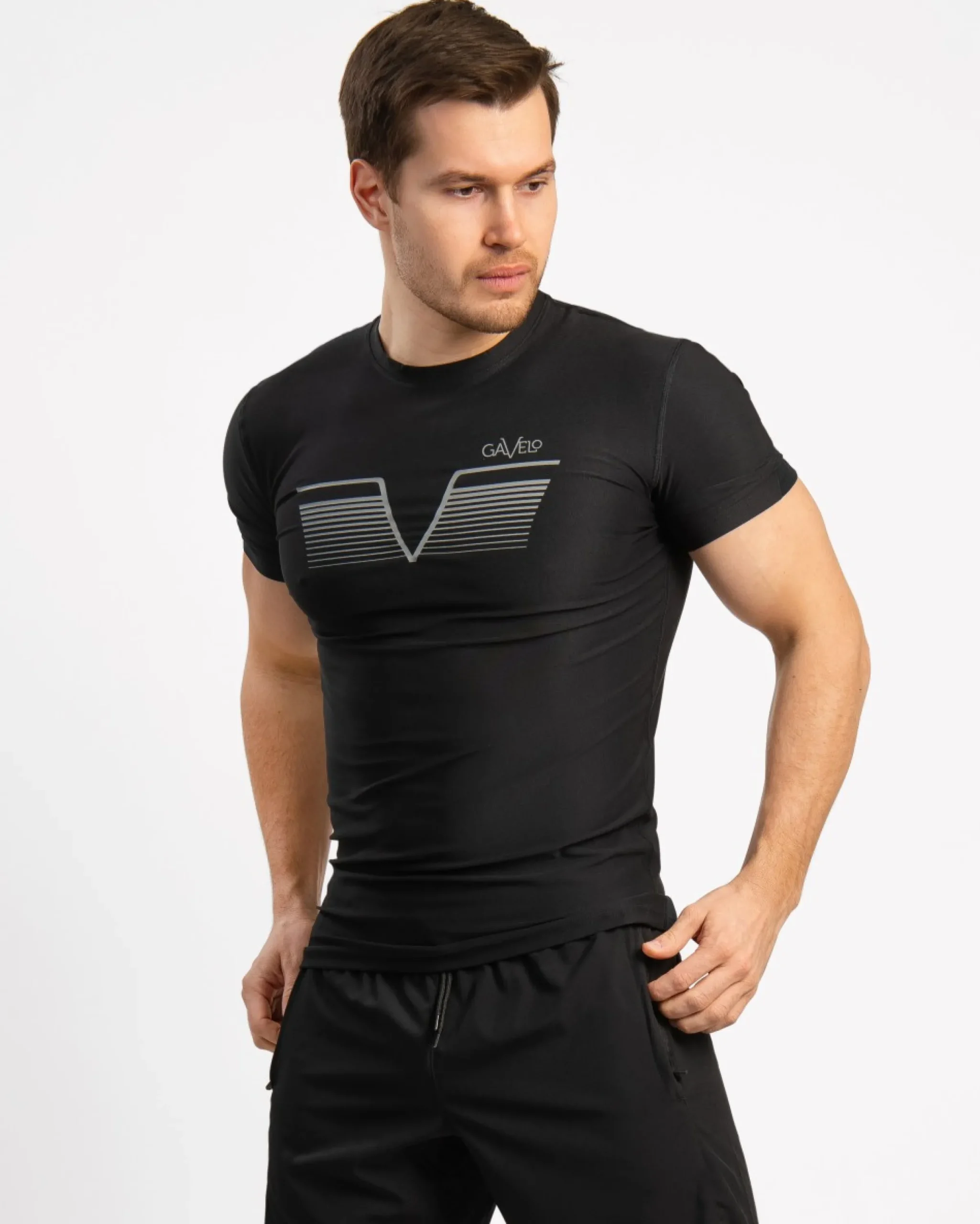Herr Gavelo Sniper Black Rashguard T-Shirt