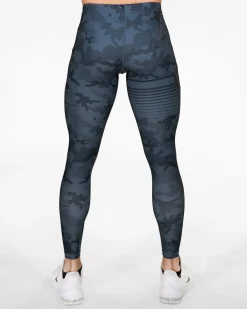 Herr Gavelo Sniper Camo Blue Kompressionstights