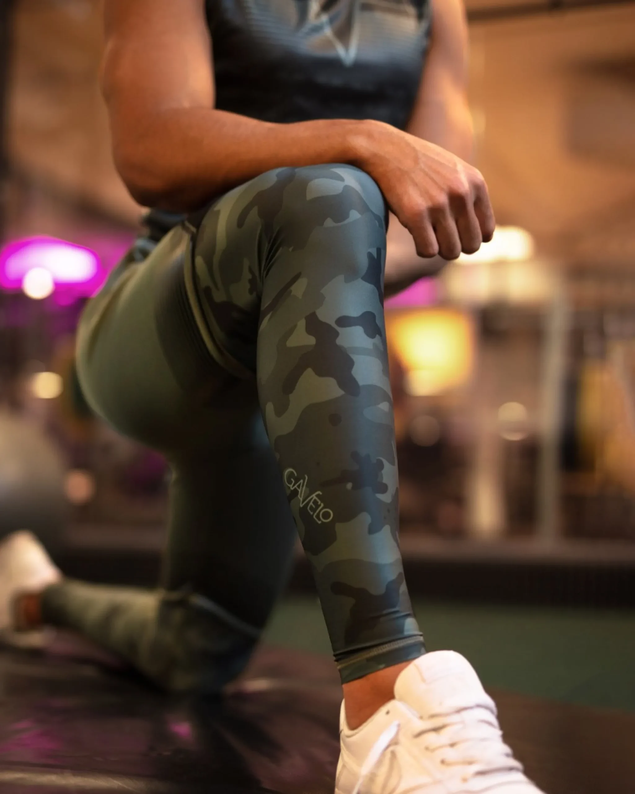 Herr Gavelo Sniper Camo Green Kompressionstights
