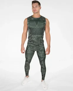 Herr Gavelo Sniper Camo Green Kompressionstights