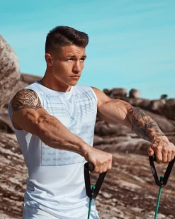Herr Gavelo Sniper White Sleeveless Tee