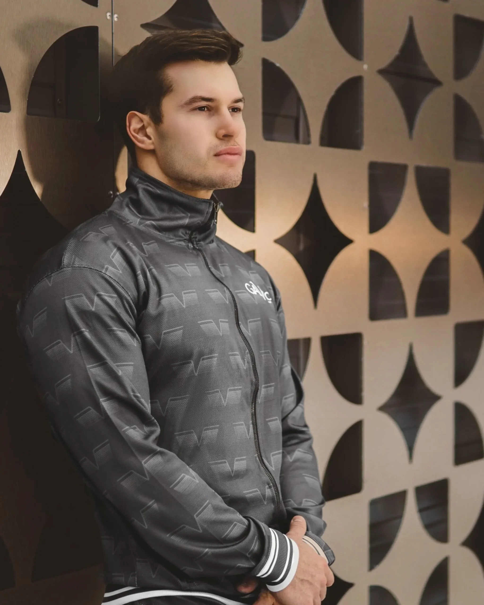 Herr Gavelo Track Jacket Carbon Grey