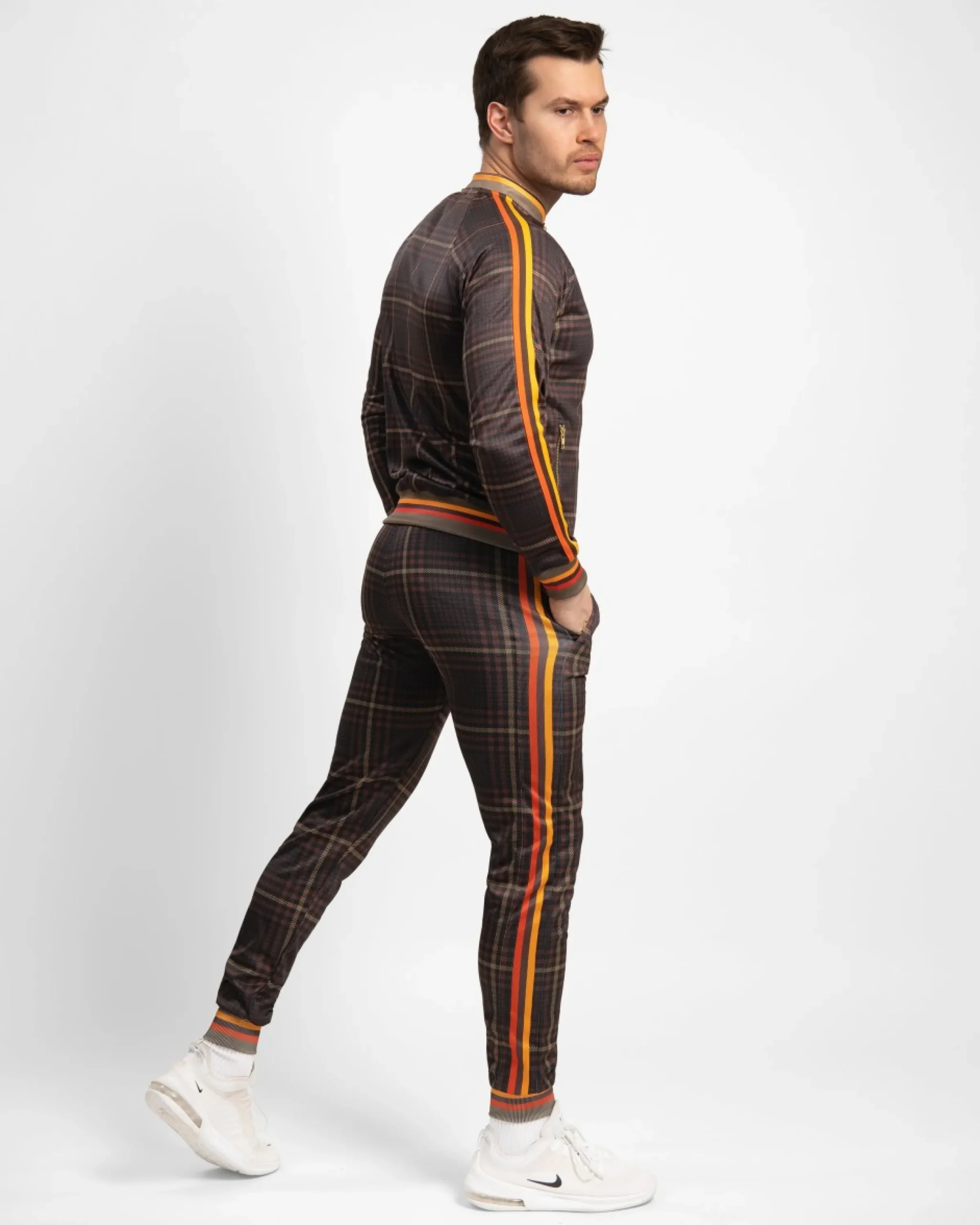 Herr Gavelo Track Pant Brixton Brown