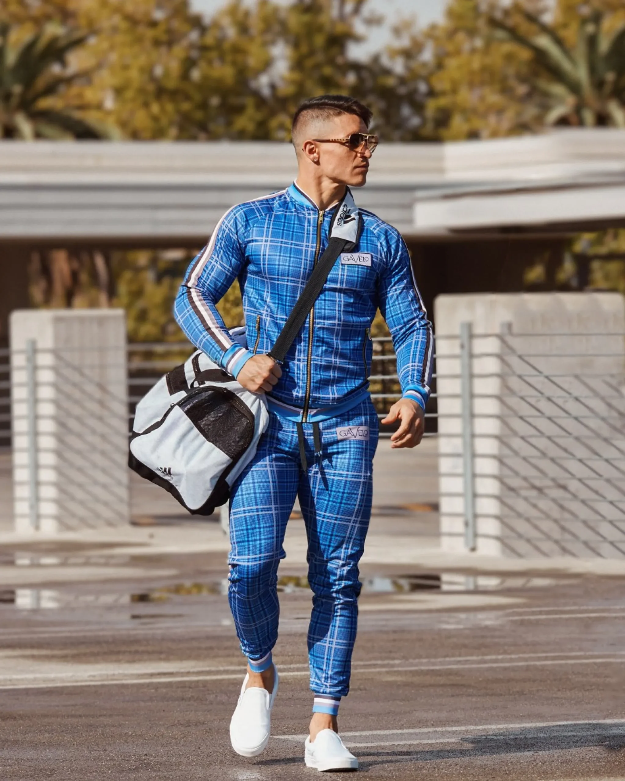 Herr Gavelo Track Pant Brixton Blue