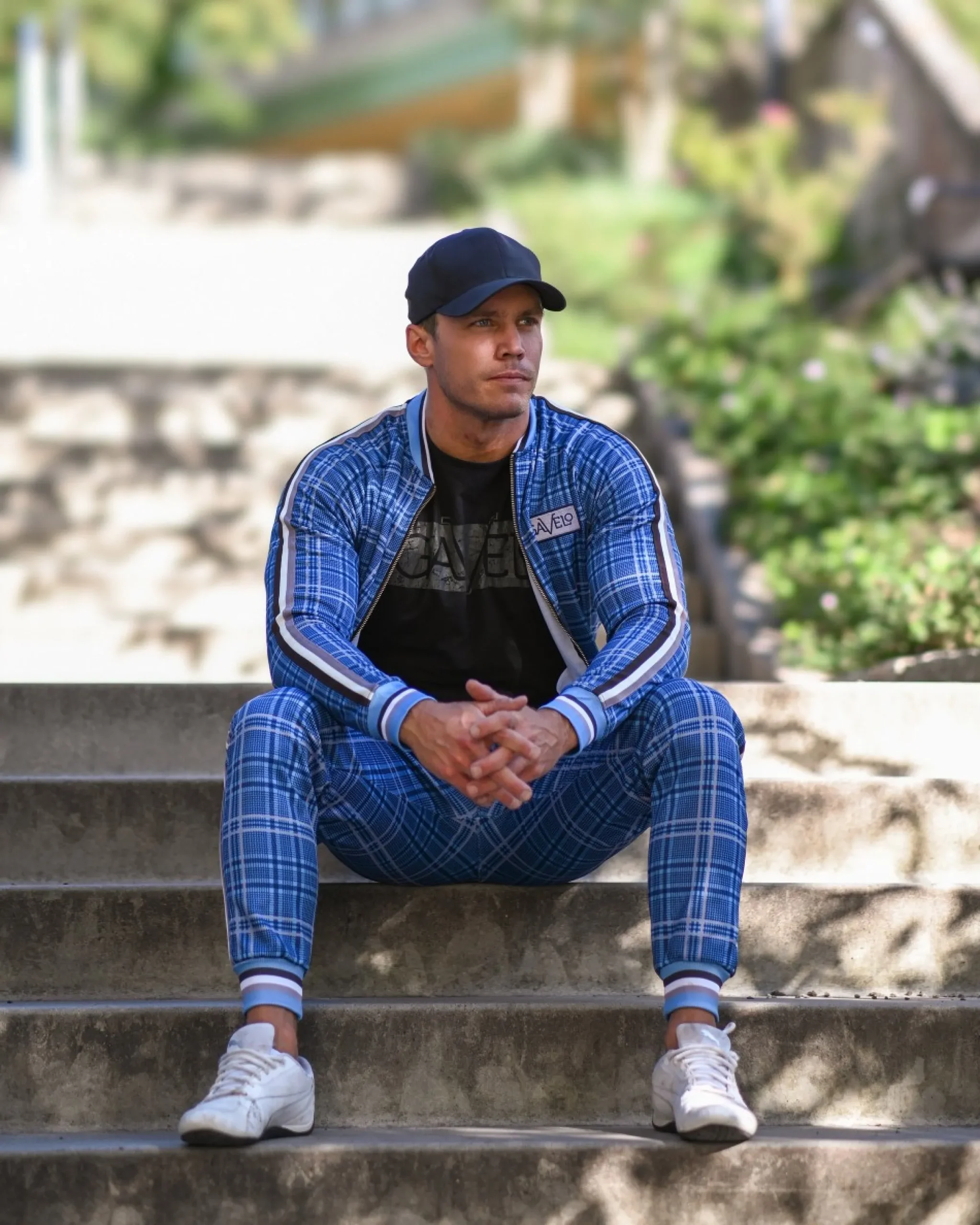 Herr Gavelo Track Pant Brixton Blue